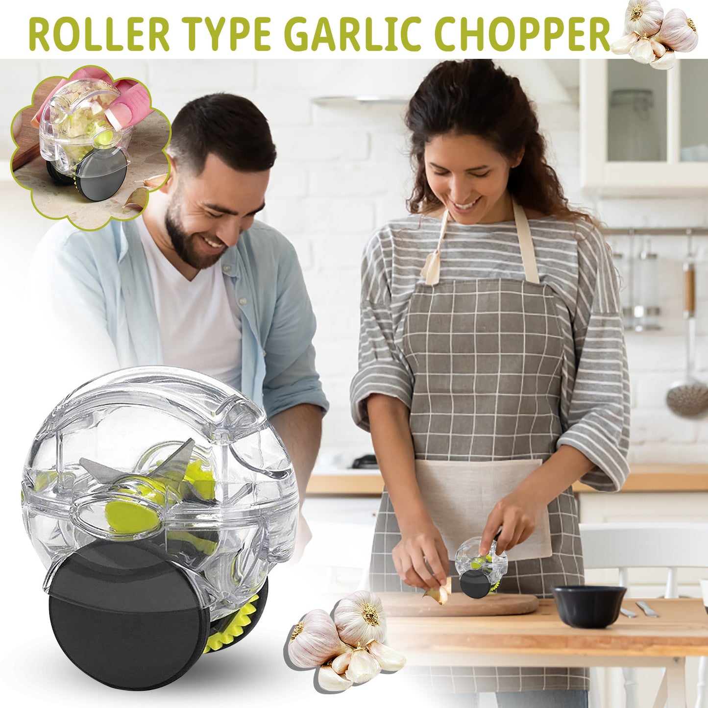 Roller Type Garlic Chopper